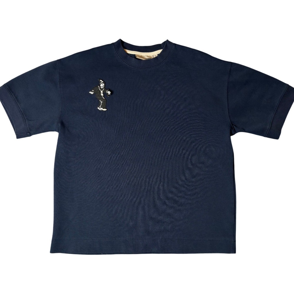 Amongst Others NYC Streetwear Navy Blue Short Sleeve Boxy Shirt Clown Mens S